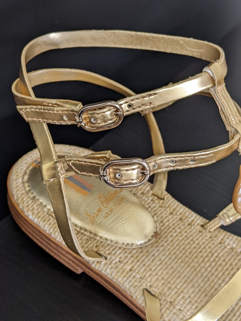 Sam Edelman Gwen Gold Strappy Gladiator Sandals - Picture 7 of 10